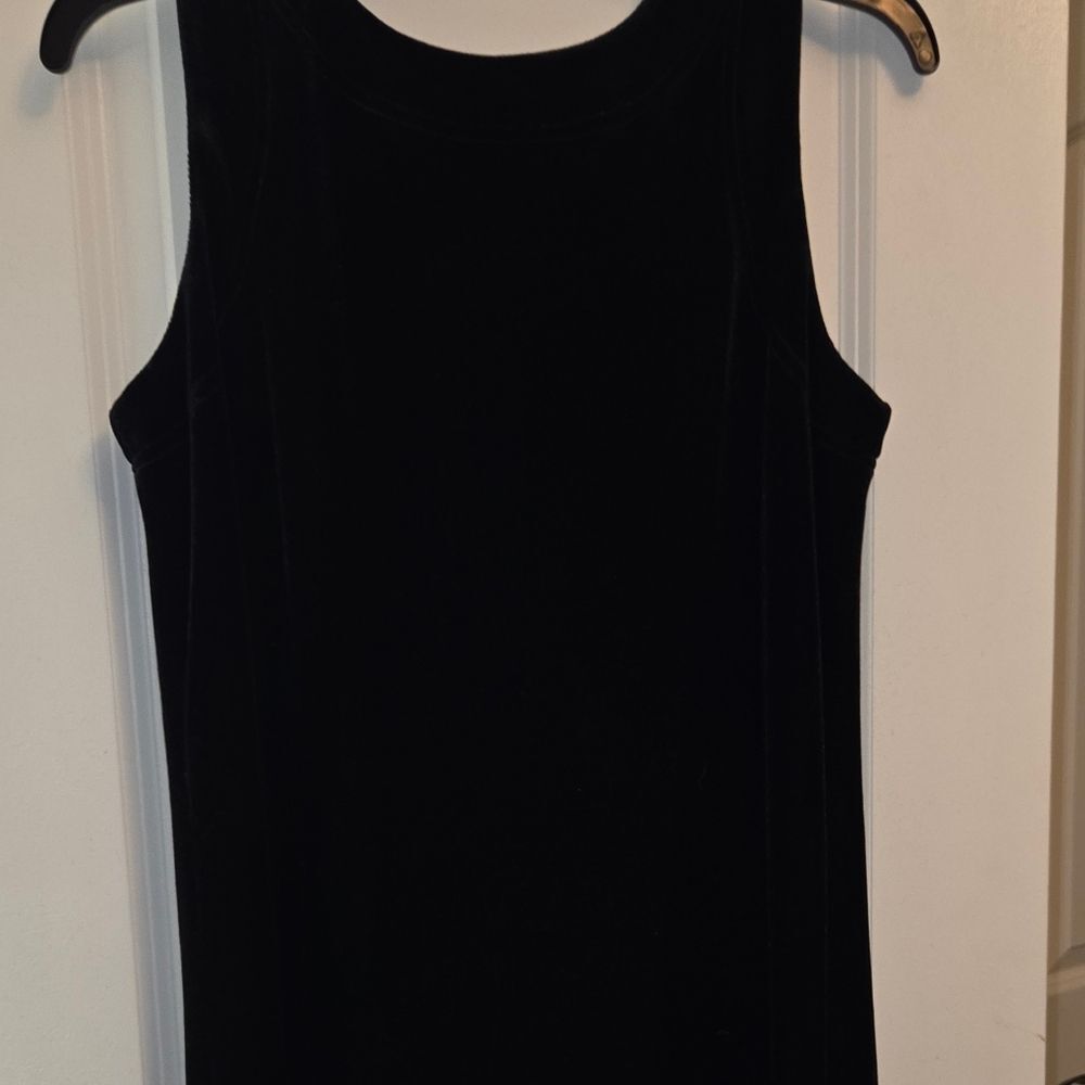 Vintage Victor Costa Black Velvet Dress - Picture 9 of 11